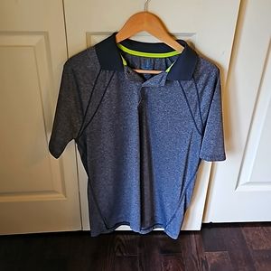 Lands end gray collared shirt, sz M